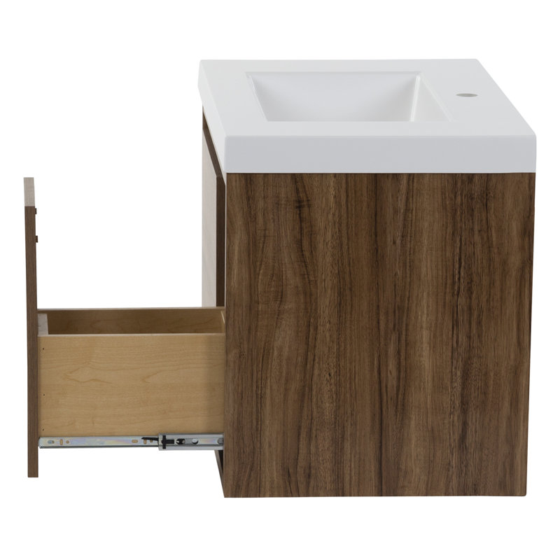 Mercury Row® Altenburg 30.5'' Wall Mounted Single Bathroom Vanity with
